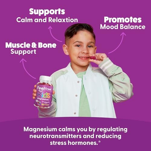 Gomitas de Magnesio Calm para Niños Feel Great - Suplemento de Magnesio Citrato - 60 Unidades - imagen 5