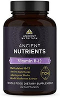 Suplemento de Vitamina B12 Ancient Nutrition, Apoya el Metabolismo Energético y la Salud del Sistema Nervioso, Hierbas Adaptógenas, Activado por - imagen 1