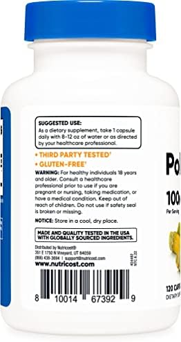 Nutricost Policosanol 100mg, 120 Cápsulas - Libre de Gluten, No Transgénico y Apto para Vegetarianos - imagen 3