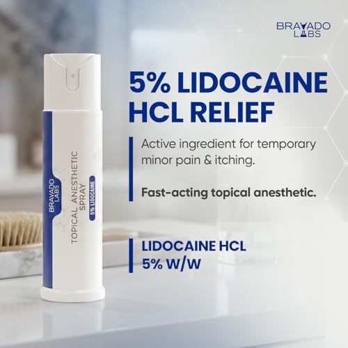 Spray Analgésico Bravado Labs 5% Lidocaína - Alivio Máximo del Dolor con Árnica y Aceite de Emú - Anestésico Tópico para Quemaduras, Dolor e - imagen 3