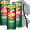 Paquete de Limpieza: Limpiador en Polvo Comet con Cloro, 21 oz, 3 Piezas + 2 Paños de Microfibra + 1 Cepillo Estrecho - imagen 1