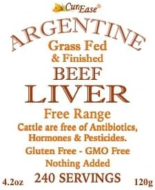 Polvo de Hígado de Res CurEase - Alimentado y Terminado con Pasto Argentino - Sin Desgrasar - 4.2 oz, 240 Porciones - imagen 3