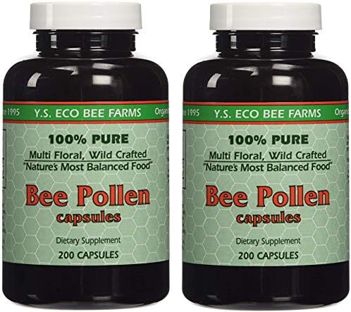 YS Organics Polen de Abeja - 200 Cápsulas - Paquete de 2 - imagen 1