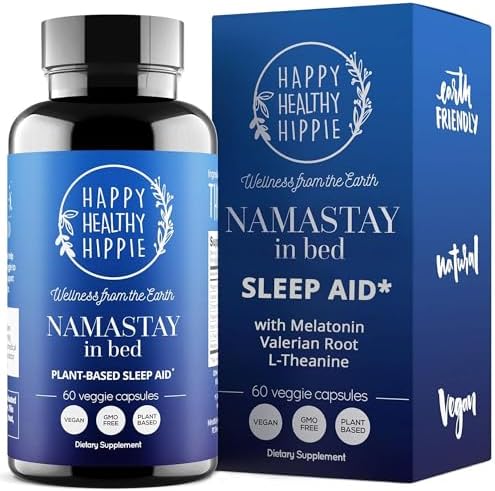 Namastay in Bed - Suplemento Natural para Dormir - Melatonina 0.5 Mg, Raíz de Valeriana, L-Theanina, Corteza de Magnolia, Manzanilla - Sin - imagen 1