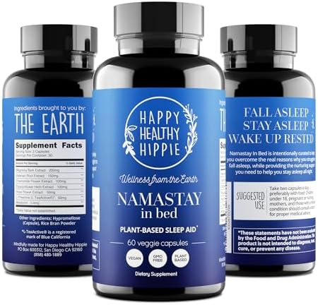 Namastay in Bed - Suplemento Natural para Dormir - Melatonina 0.5 Mg, Raíz de Valeriana, L-Theanina, Corteza de Magnolia, Manzanilla - Sin - imagen 6