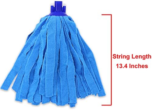 Reemplazos de Mopa de Microfibra Azul EaseYourDay 6 Piezas, Compatibles con Todos los Mangos de Mopa Estándar de EE. UU. - imagen 4
