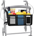 Canasta para Andador Dotday, Bolsa para Andador con Soporte para Taza, Bolsa de Almacenamiento Plegable para Andadores, Nunca se Volcará - imagen 1