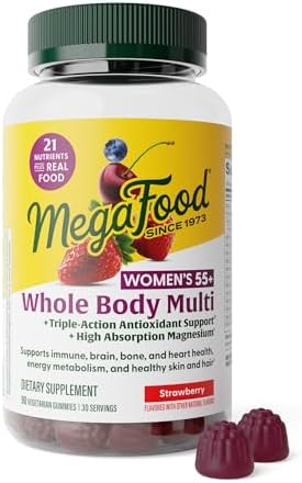 MegaFood Multivitamínico Integral 55+ para Mujeres - Con D3 K2, Magnesio, Biotina y Folato - Salud Ósea, Cerebral, Cardiaca e Inmunológica - 90 - imagen 1