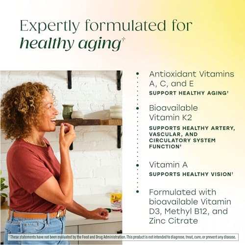 MegaFood Multivitamínico Integral 55+ para Mujeres - Con D3 K2, Magnesio, Biotina y Folato - Salud Ósea, Cerebral, Cardiaca e Inmunológica - 90 - imagen 4