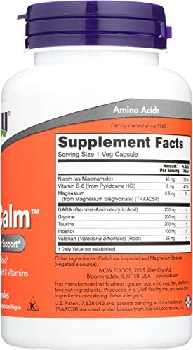 Now Foods True Calm™ Amino Relaxer 90 Cápsulas (paquete de dos) - imagen 5