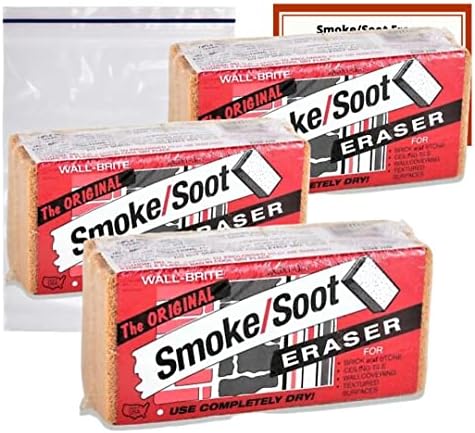 Esponja Borradora de Humo y Soot Absorene - Paquete de 3 con Bolsa de Almacenamiento e Instrucciones - imagen 1