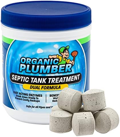 Limpiador Orgánico para Tanques Sépticos, Tabletas Biodegradables con Bacterias y Enzimas Naturales, 1 Año de Tratamiento para Desechos y Sistema de - imagen 1