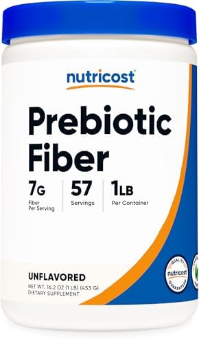 Fibra Prebiótica Sin Sabor Nutricost (1 Libra) - Vegana, Sin Gluten, Sin OGM - imagen 1