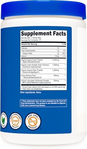 Fibra Prebiótica Sin Sabor Nutricost (1 Libra) - Vegana, Sin Gluten, Sin OGM - imagen 5
