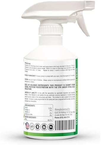 Spray Repelente de Chinches - Repelente Natural para Interiores y Exteriores, 16 oz Listo para Usar en Casa, Jardín, Establo o Garaje - imagen 8