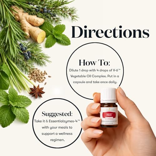 Mezcla de Aceite Esencial DiGize de Young Living | 5 ml | Aromaterapia Relajante | Ideal para Difusión y Masaje | Calidad Premium | Aroma Complejo y - imagen 5