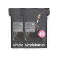 Bolsas de basura simplehuman Code M de 40 piezas, con absorción de olores, ajuste personalizado, 45 litros / 12 galones, en paquetes dispensadores - imagen 1