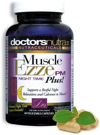 Cápsulas Muscle Ezze PM Plus para la Noche de Doctors Nutra - Uso Nocturno - Sin Gluten - 60 Cápsulas - imagen 1