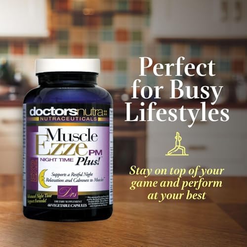 Cápsulas Muscle Ezze PM Plus para la Noche de Doctors Nutra - Uso Nocturno - Sin Gluten - 60 Cápsulas - imagen 2