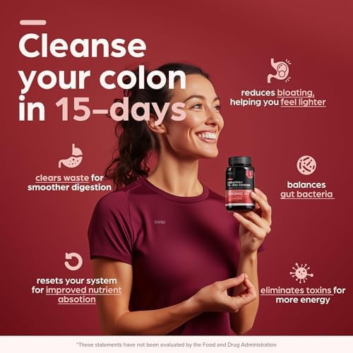 Limpieza Colónica Cetogénica Avanzada con Berberina 1500mg – Detox de 15 Días para Hombres y Mujeres – Fórmula Extra Fuerte con Hoja de Sen para - imagen 2