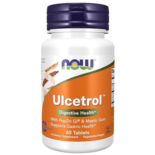 Suplementos NOW Foods Ulcetrol™, Salud Digestiva*, Con PepZin GI® y Goma Mástica, Apoya la Salud Gástrica*, 60 Tabletas - imagen 3