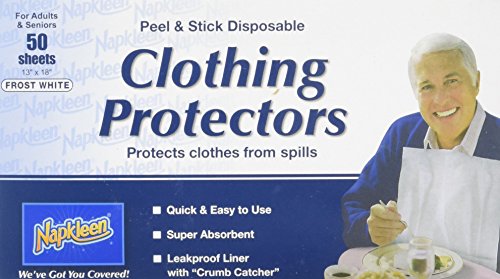 Baberos Desechables para Adultos Napkleens | Paquete de 50 Baberos Desechables Individuales - imagen 3
