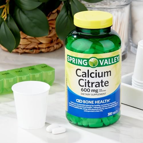 Tabletas de Citrato de Calcio 600 mg - Suplemento Puro de Citrato de Calcio, 300 Contenido - Apoya la Salud Ósea y Bienestar, Alta Absorción - imagen 2