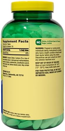 Tabletas de Citrato de Calcio 600 mg - Suplemento Puro de Citrato de Calcio, 300 Contenido - Apoya la Salud Ósea y Bienestar, Alta Absorción - imagen 5