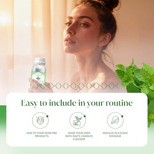 Aceite Esencial de Menta Siva - 16 Fl Oz - 100% Natural para Difusor, Cuidado Facial, Cuidado de la Piel, Aromaterapia, Cuidado del Cabello y Masaje - imagen 6