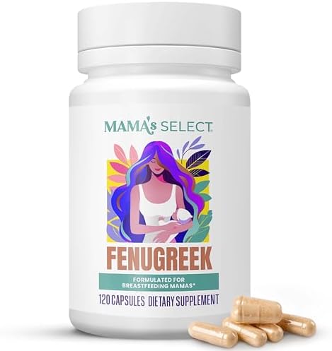 Cápsulas Orgánicas de Fenogreco de Mama's Select – Suplemento Herbal Natural para Aumentar la Producción de Leche, Vegano y Libre de Alérgenos, Hecho - imagen 1