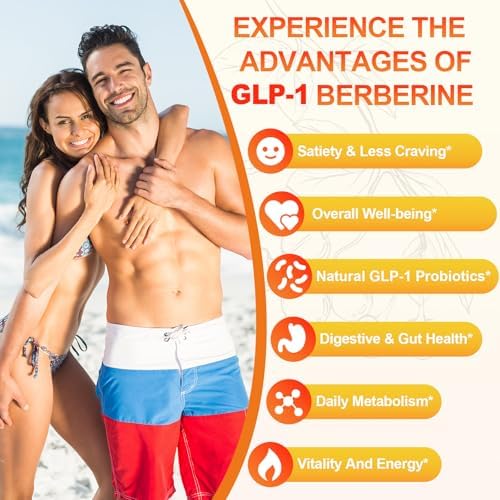 Suplemento GLP-1 para Mujeres, 5 Mezclas de GLP-1 con Probiótico Akkermansia y Berberina, 17 en 1 Gomas Probióticas Eficientes, Energía y Digestión, - imagen 3