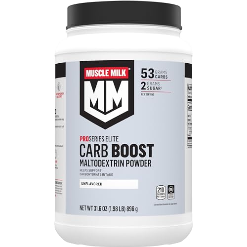 Muscle Milk Carb Boost, Polvo de Maltodextrina, Carbohidratos Complejos, Certificado NSF para Deporte, Sin Sabor, 1.98lb - imagen 2