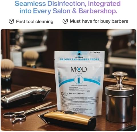 Pods Desinfectantes Mod Clean – Grado Hospitalario, Aprobados por la EPA, Solución Limpiadora Hidrosoluble para Cortadoras, Herramientas de Uñas, - imagen 5