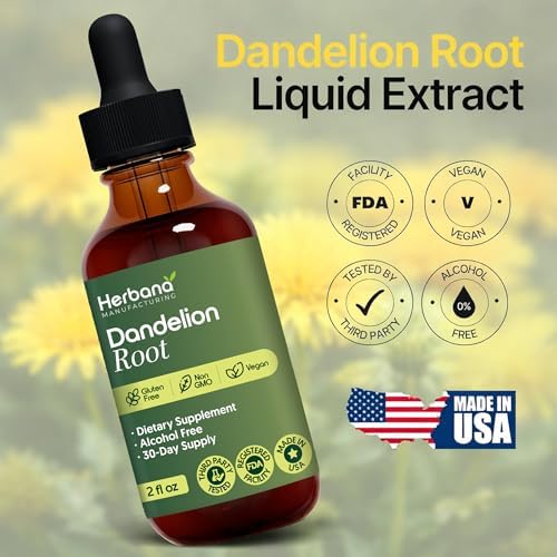 Extracto Líquido de Raíz de Diente de León 2 fl oz - Suplemento Herbal Natural para Limpieza, Digestión e Inmunidad - Taraxacum officinale Orgánico - - imagen 5