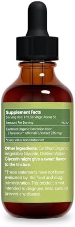 Extracto Líquido de Raíz de Diente de León 2 fl oz - Suplemento Herbal Natural para Limpieza, Digestión e Inmunidad - Taraxacum officinale Orgánico - - imagen 7