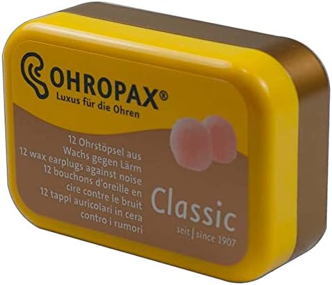 Tapones para oídos reutilizables Ohropax de algodón/cera - Reducción de ruido, estudio y ronquidos, protección auditiva, para oídos sensibles, ajuste - imagen 6