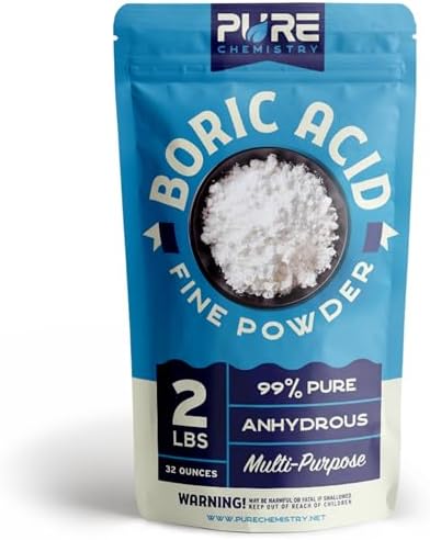 Ácido Bórico Ecoxall a Granel, 99.9% Puro, Removedor de Manchas y Desodorante para Ropa, Limpiador Comercial de Fuerza Industrial, 2 lbs - imagen 1