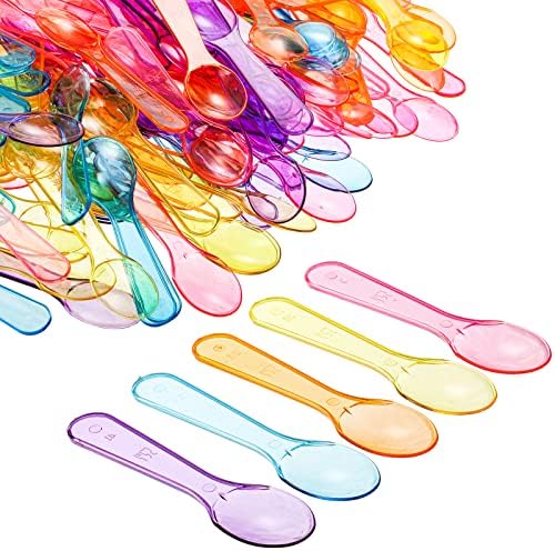 Cucharitas Desechables Hiceeden de 1000 Pzs, Mini Cucharas de 3 Pulgadas para Postres, Fiestas, Bodas y Navidad, 5 Colores - imagen 1