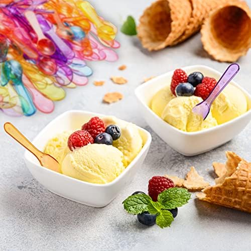 Cucharitas Desechables Hiceeden de 1000 Pzs, Mini Cucharas de 3 Pulgadas para Postres, Fiestas, Bodas y Navidad, 5 Colores - imagen 7