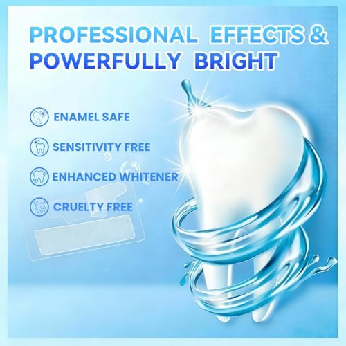Tiras Blanqueadoras para Dientes Sensibles - Kit Profesional 9D, 14 Tiras Blancas (Tratamiento de 7 Días) para Un Sonrisa Más Brillante, Sabor Menta - imagen 3