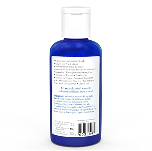Polvo Dental Eco-Dent DailyCare con Bicarbonato, Menta - Pasta de Dientes Sin Flúor, Sin SLS, 2 Oz Cada Uno (Paquete de 3) - imagen 2