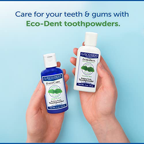 Polvo Dental Eco-Dent DailyCare con Bicarbonato, Menta - Pasta de Dientes Sin Flúor, Sin SLS, 2 Oz Cada Uno (Paquete de 3) - imagen 4