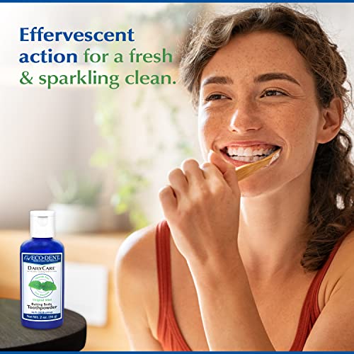Polvo Dental Eco-Dent DailyCare con Bicarbonato, Menta - Pasta de Dientes Sin Flúor, Sin SLS, 2 Oz Cada Uno (Paquete de 3) - imagen 6