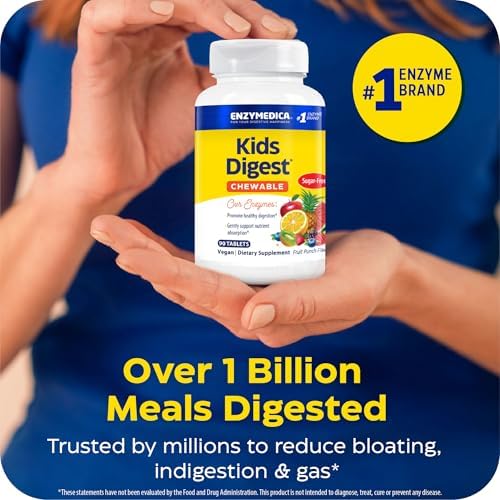 Enzymedica Kids Digest Masticables Sabor Frutos Rojos - 90 Tabletas - imagen 4