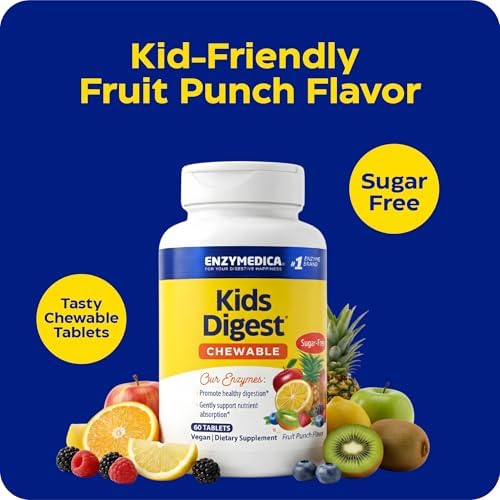 Enzymedica Kids Digest Masticables Sabor Frutos Rojos - 90 Tabletas - imagen 7