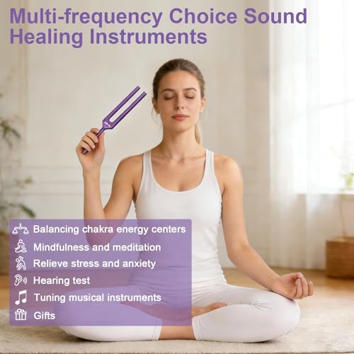 Set de Tenores para Sanación - Incluye 4 Tenores de Frecuencia (128Hz, 136.1Hz, 256Hz, 384Hz) y Martillo de Reflexos, Instrumentos de Sonido para - imagen 3
