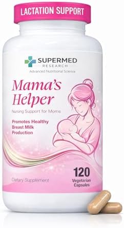 Suplemento de Lactancia Supermed Research para Aumentar la Producción de Leche Materna con Rue de Cabra, Fenogreco, Alfalfa, Hinojo, Shatavari y - imagen 1