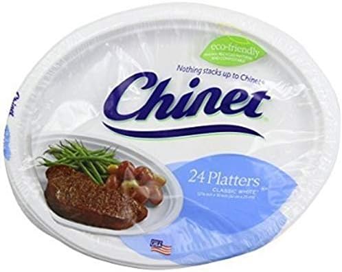 Platos de Papel Chinet Premium 12 5/8 x 10 Pulgadas, 24 piezas - Paquete de 2 - imagen 1