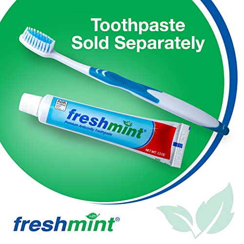 Cepillos de Dientes Premium FRESHMINT en Paquete de 100, Con Mango de Agarre Fácil y Cerda Suave Multicolor, Ideal para Viajes, Hoteles y Donaciones. - imagen 2
