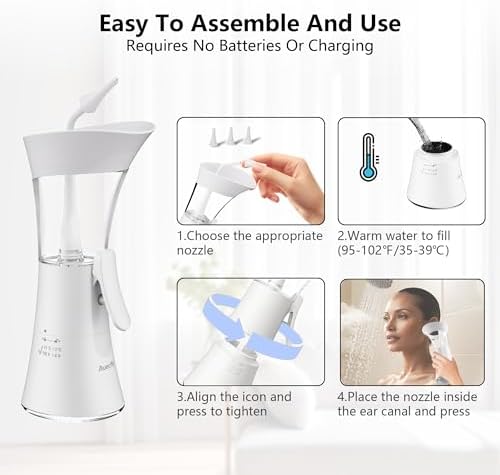 Kit Manual para Remoción de Cerumen - Herramienta de Limpieza de Oído de Control con una Mano, Sistema de Irrigación Fácil de Usar con Punta de - imagen 5
